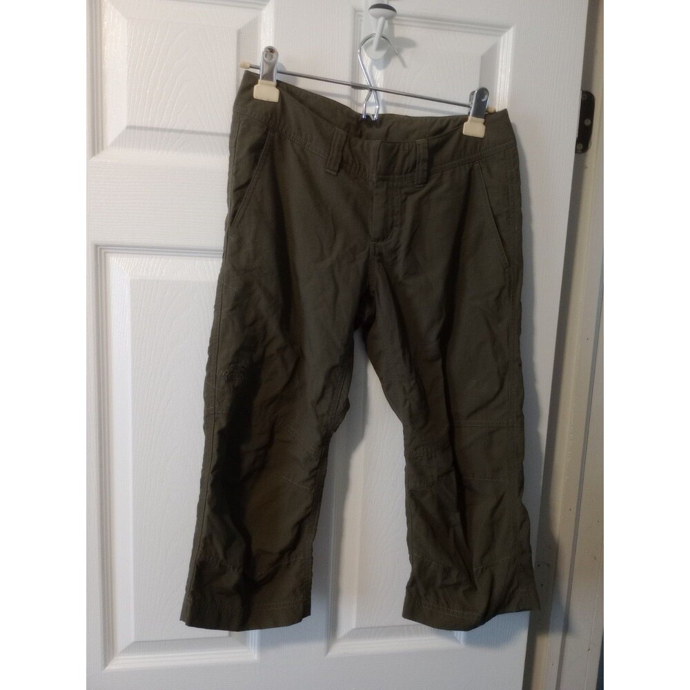 The North Face Aphrodite Capri Green Pants Womens Sz 2 XS Nylon Outdoors Hiking
